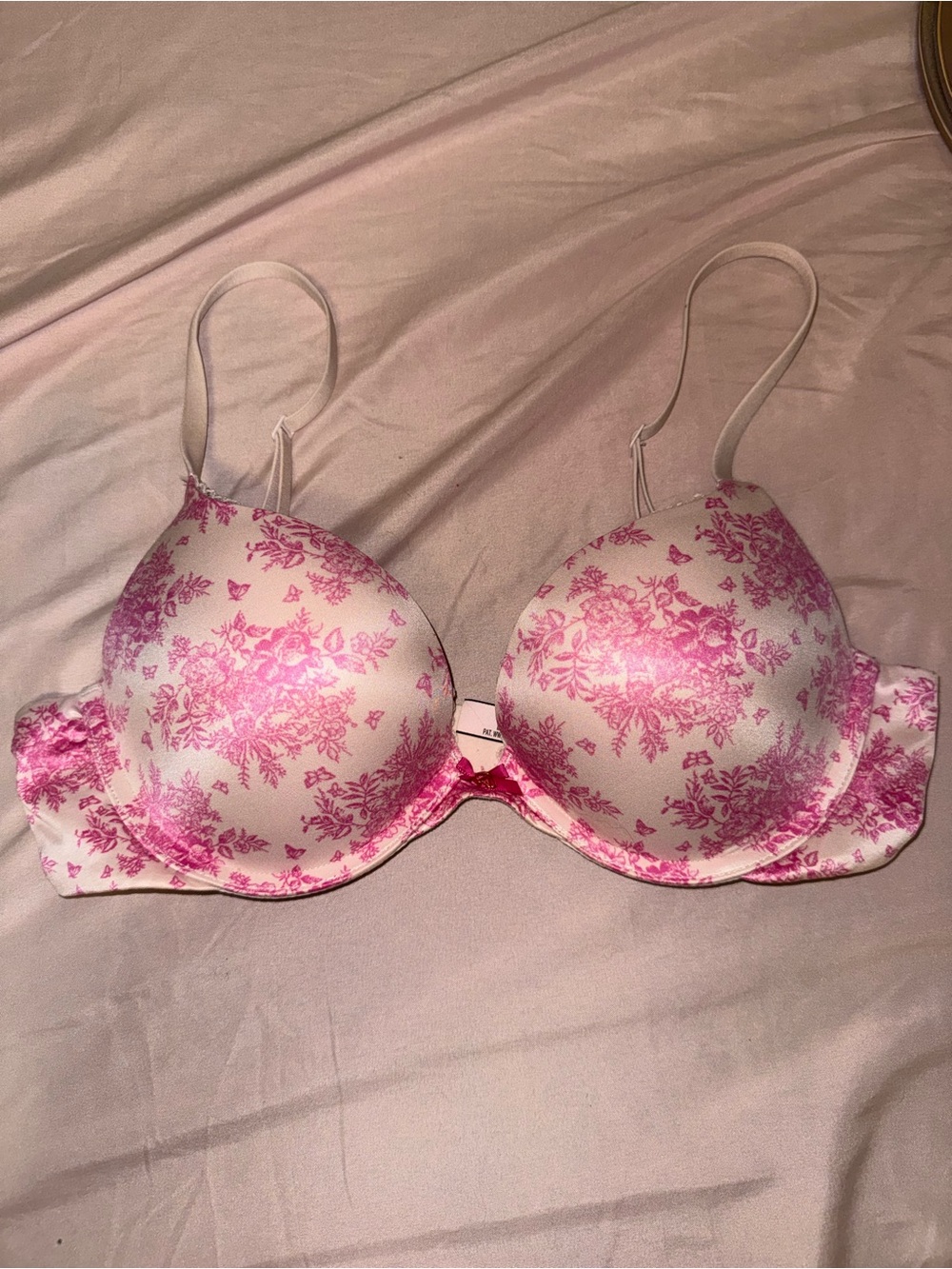 Victoria’s Secret Women’s Pink Floral Padded Bra